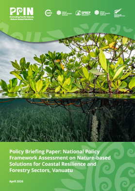 Cover of Policy Brief Vanuatu