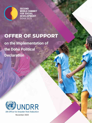 UNDRR offer of support on the Implementation of the Doha Political Declaration