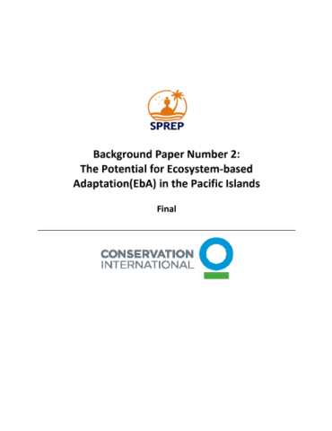 The Potential for Ecosystem-based Adaptation(EbA) in the Pacific Island