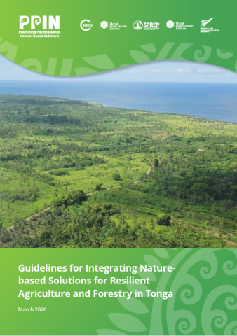 Cover of the Tonga Guideline for NbS